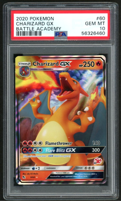 2020 POKEMON CHARIZARD GX BATTLE ACADEMY #60 PSA 10 - Image 1