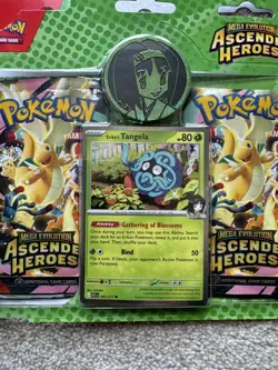 Pokemon TCG Ascended Heroes Erika’s Tangela 2 Pack Blister Opened Used - Image 2
