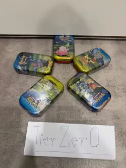 5 x Pokemon TCG Mega Evolution Ascended Heroes Mini Tins - Full Set tin - Image 5