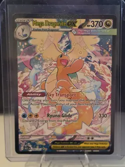 Pokemon TCG Mega Dragonite EX Full Art Rare Holo ASC 290/217 HP 370 - Image 1