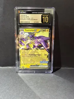 Pokemon Toxtricity ex SV Black Star Promos CGC Pristine 10 #215 Illustration Co… - Image 1