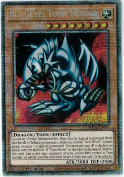 YuGiOh Blue-Eyes Toon Dragon Starlight Rare 1st Edition RA05-EN003 English - Image 1