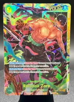 Roronoa Zoro OP06-118 SEC One Piece Card Game Secret Rare Holo NM/M English - Image 1