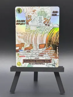 One Piece CCG OP15-116 Gum-Gum Golden Rifle Manga Alt Art - Image 1