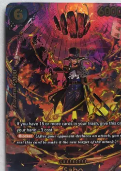 One Piece OPTCG English Sabo SP PRB02-014 Parallel - NM - Image 2