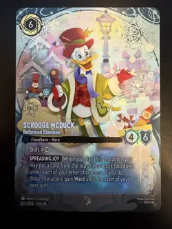 Enchanted Scrooge McDuck - Reformed Ebenezer 235/204 Disney Lorcana Winterspell - Image 1