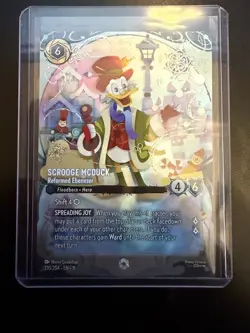 Enchanted Scrooge McDuck - Reformed Ebenezer 235/204 Disney Lorcana Winterspell - Image 2