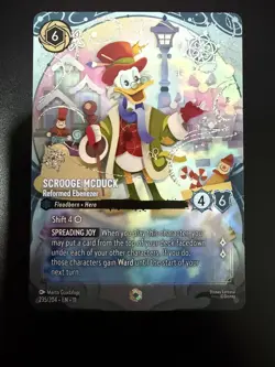 Enchanted Scrooge McDuck - Reformed Ebenezer 235/204 Disney Lorcana Winterspell - Image 3