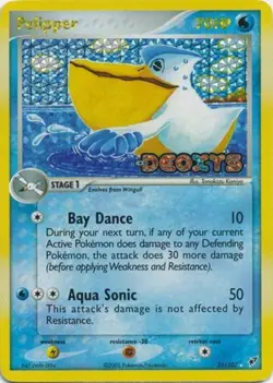 Lightly Played Pelipper - 21/107 - Rare - Reverse Holo Pokemon Deoxys - Image 1