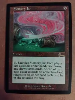 MTG Memory Jar - Urza’s Legacy Rare - LP Magic The Gathering Reserved List Card - Image 1