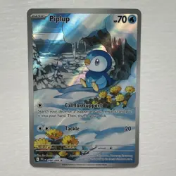 Pokemon Piplup 098/094 Me02: Phantasmal Flames 70 HP Illustration Rare Holo Card - Image 1