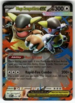 Mega Kangaskhan ex 025 ME: Mega Evolution Promo NM Pokemon Card TCG - Image 1