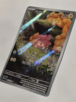Pawmi 226/091 Pokemon Paldean Fates Illustration Rare Card NM Full Art Holo - Image 3
