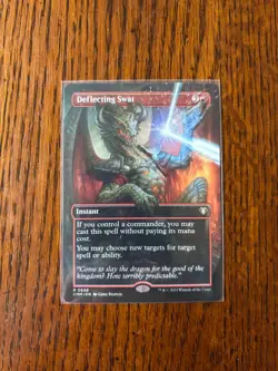 Deflecting Swat Borderless Commander Masters Beautiful Card Rare - Image 1