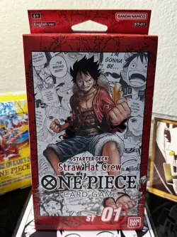 Bandai One Piece Straw Hat Crew Starter Card Game Deck - 61 Cards (ST-01) - Image 1