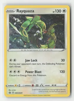 Rayquaza Promo SWSH: Sword & Shield Promo Cards SWSH029 LP Pokemon Card Holo - Image 1