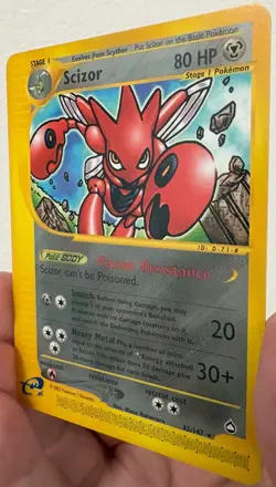 Pokemon TCG Aquapolis: Scizor 32/147 - Rare e-Card - Image 3