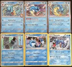 Pokemon TCG Gyarados Collection From 6 Different Art/Sets English Cards NM Holo - Image 1