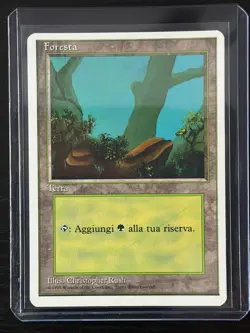Magic MTG Italian Revised Forest Artist Proof Near Mint - Only 50 Exist! - Image 3