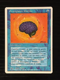 Magic MTG Italian Revised Sleight of Mind Artist Proof Near Mint Only 50 Exist! - Image 1