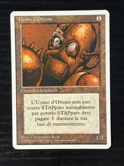 Magic MTG Italian Revised Brass Man Artist Proof Near Mint - Only 50 Exist! - Image 1