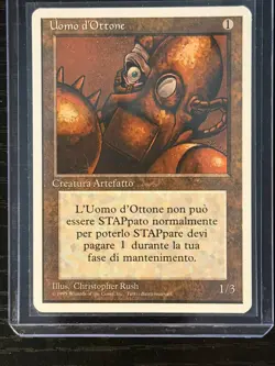 Magic MTG Italian Revised Brass Man Artist Proof Near Mint - Only 50 Exist! - Image 3