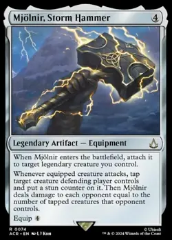 1x Mjolnir, Storm Hammer NM-Mint, English Universes Beyond: Assassin's Creed MTG - Image 1