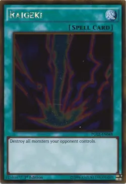 Lightly Played Raigeki - PGL2-EN048 - Gold Rare - 1st Edition - YuGiOh - Image 1