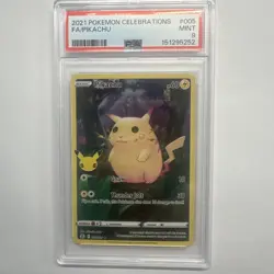 2021 POKEMON CELEBRATIONS #005 FULL ART/PIKACHU PSA 9 🔥🔥 - Image 1