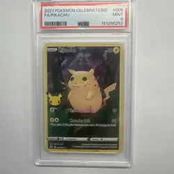 2021 POKEMON CELEBRATIONS #005 FULL ART/PIKACHU PSA 9 🔥🔥 - Image 2