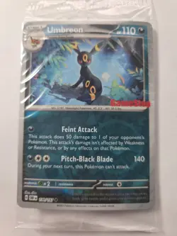 🔥 Pokemon TCG 🔥 Obsidian Flames🔥 Umbreon 130/197 Sealed GameStop Stamp Promo - Image 1