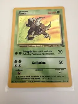 Pokemon TCG Pinsir Jungle 9/64 Holo Unlimited Holo Rare - Image 1