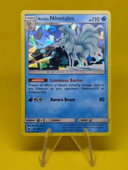 Pokemon - Alolan Ninetales - 28/147 - Holo Rare - Image 1