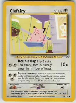 Pokemon TCG Clefairy Uncommon Neo Genesis 030/111 - Image 1
