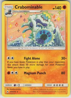 Pokemon TCG Crabominable Rare SM - Unbroken Bonds 105/214 - Image 1