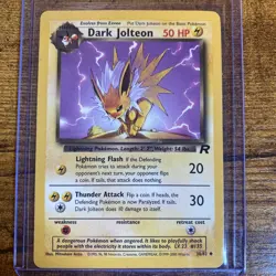 Pokemon: Dark Jolteon 38/82 Team Rocket LP 1999-2000 Top Loader Included - Image 1