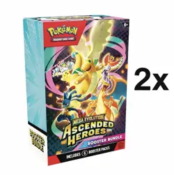 PRESALE 2x Pokemon TCG Mega Evolution Ascended Heroes Booster Bundle Sealed - Image 1
