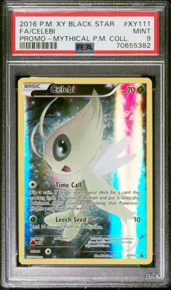 2016 POKEMON XY PROMO MYTHICAL POKEMON COLLECTION FULL ART/CELEBI PSA 9 - Image 1