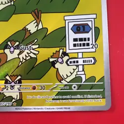 Pokemon TCG Pidgey 207/197 SV03: Obsidian Flames Illustration Rare Holo M/NM🔥 - Image 5