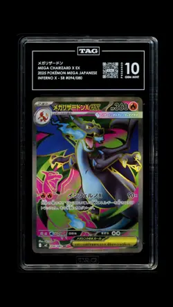 Mega Charizard X ex #094/080 Pokemon Inferno X Japanese TAG 10 Gem Mint 7d - Image 1