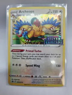 Pokemon TCG Archeops SWSH272 Silver Tempest Stamped Holo Black Star Promo NM - Image 1
