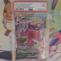 Pokemon Gengar VMAX 271/264 Fusion Strike Secret Rare Alternate Art Holo PSA 9 - Image 1