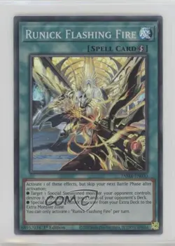Runick Flashing Fire 1st Ed. YuGiOh Tactical Masters #TAMA-EN030 - Image 1