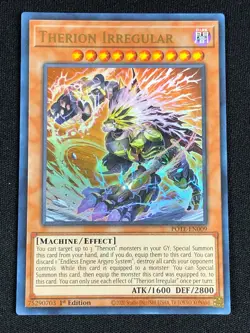 YUGIOH THERION IRREGULAR POTE-EN009 1ST ULTRA (NM) - Image 1