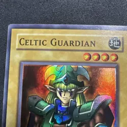 ERROR Yugioh Celtic Guardian Foil Shift Misprint LOB-007 Super Rare Vintage - Image 3