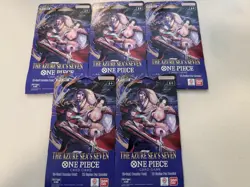 One Piece TCG The Azure Sea’s Seven OP-14 Sleeved Booster Pack Lot Of 5 Sealed - Image 1