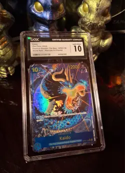 ✨2024 One Piece PRB 01 KAIDO OP05-118 Secret Rare Alt Art CGC / PSA 10✨ - Image 2