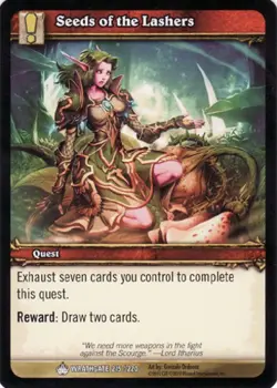 Moderate Play WoW TCG Seeds of the Lashers Wrathgate World of Warcraft - Image 1