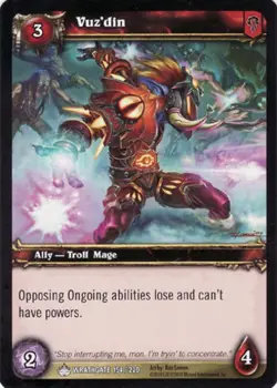 Moderate Play WoW TCG Vuz'din Wrathgate World of Warcraft - Image 1