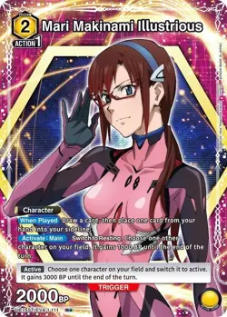 Mari Makinami Illustrious Alternate Art Foil - UE15ST/EVA-1-111 NM - Union Arena - Image 1